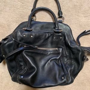 Marc Jacobs black leather hobo bag